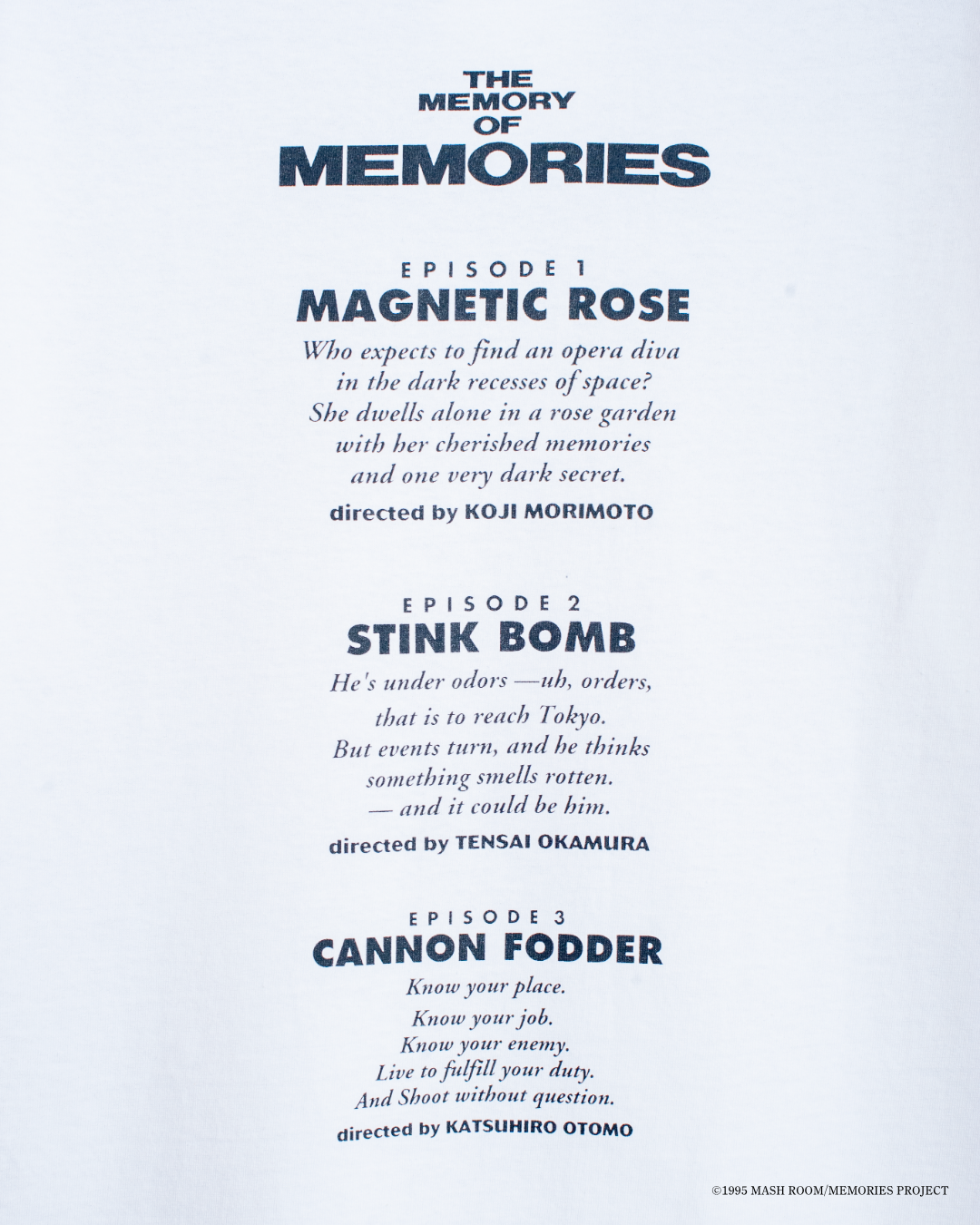 『MEMORIES』 MV02 S/SL Tee