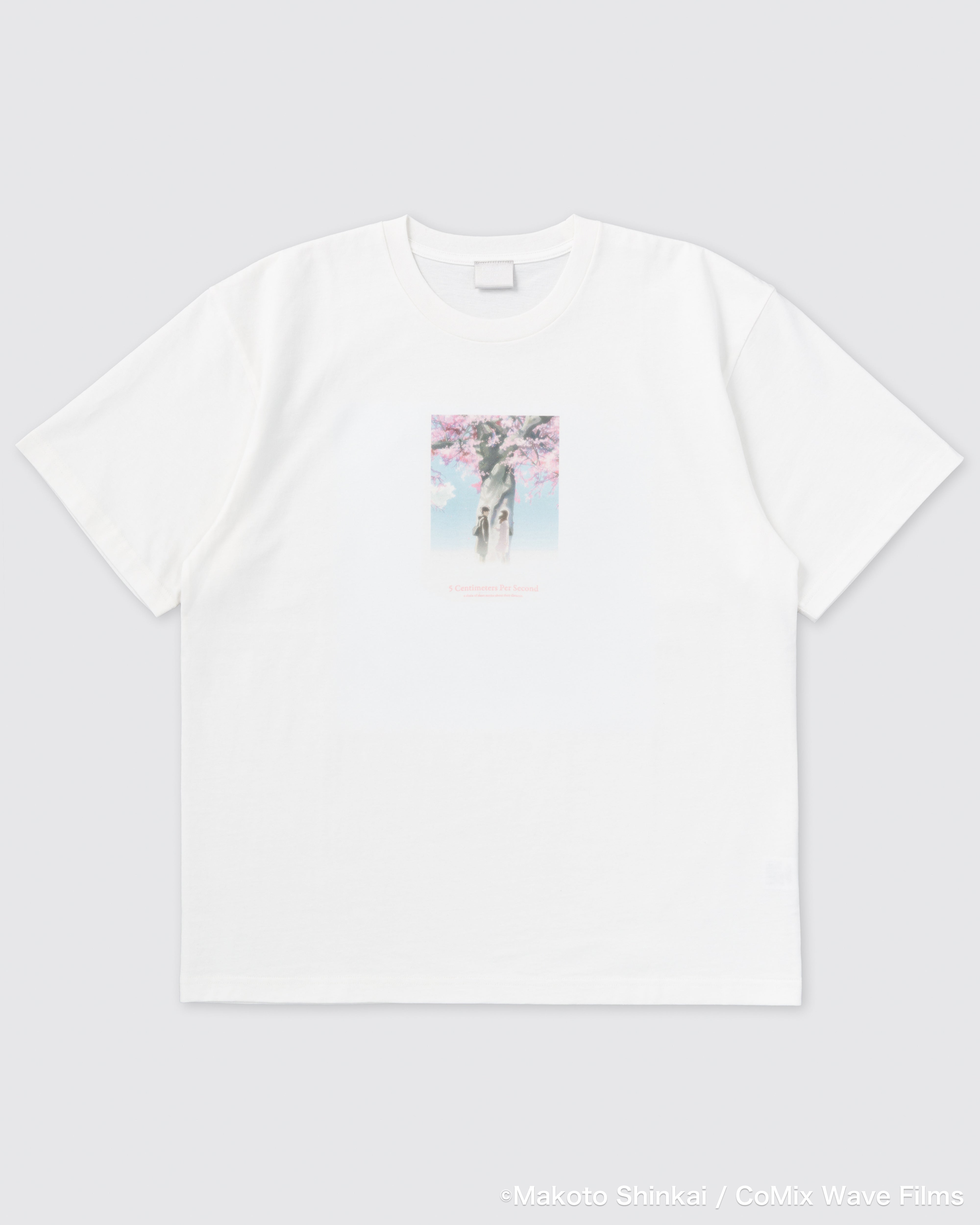 秒速5センチメートル　Tシャツ ＆ パンフレット 秒速5センチメートル』× FCW 桜花抄T – Filmarks Store