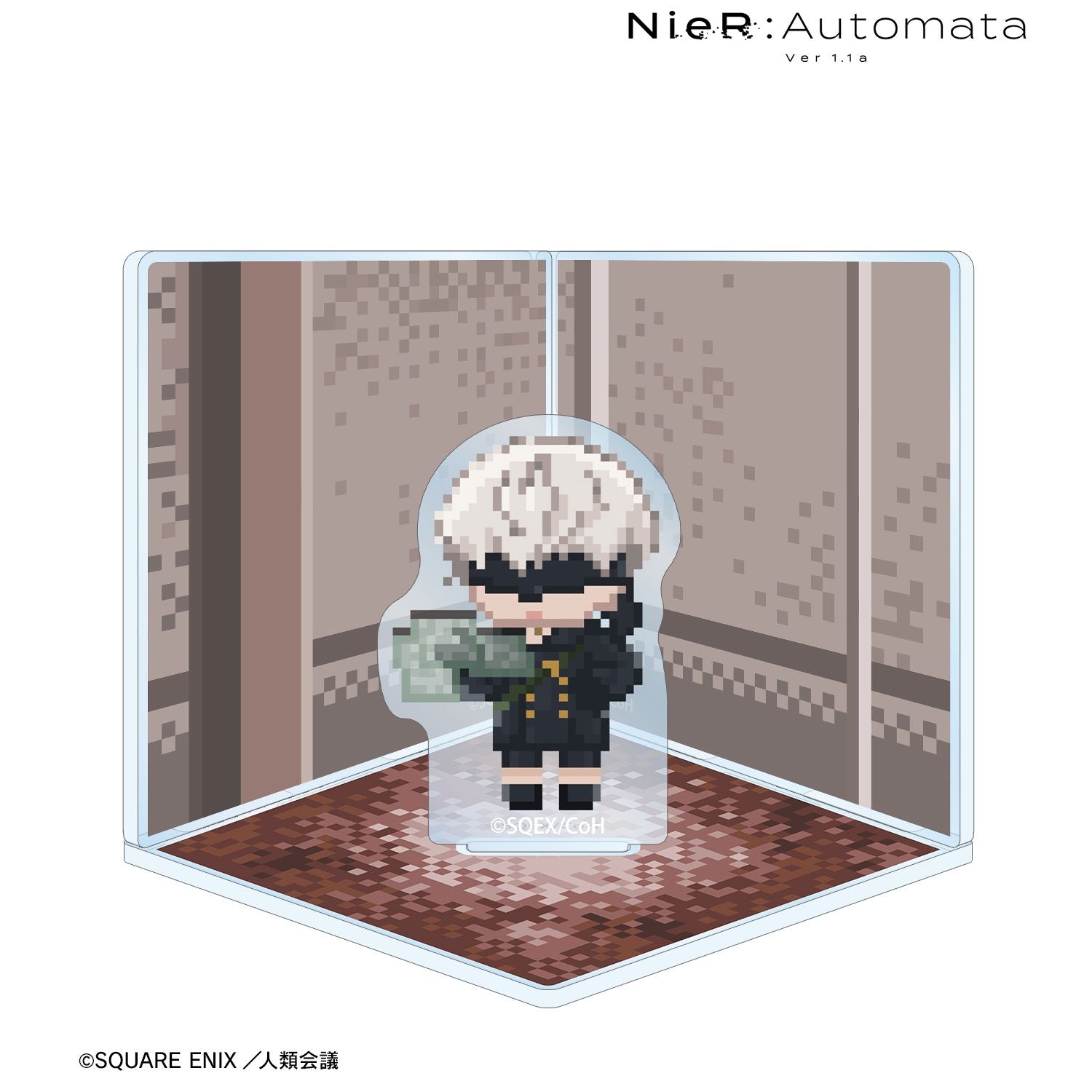 アニメ「NieR:Automata Ver1.1a」 9S DOT DOT キューブ型ジオラマ風