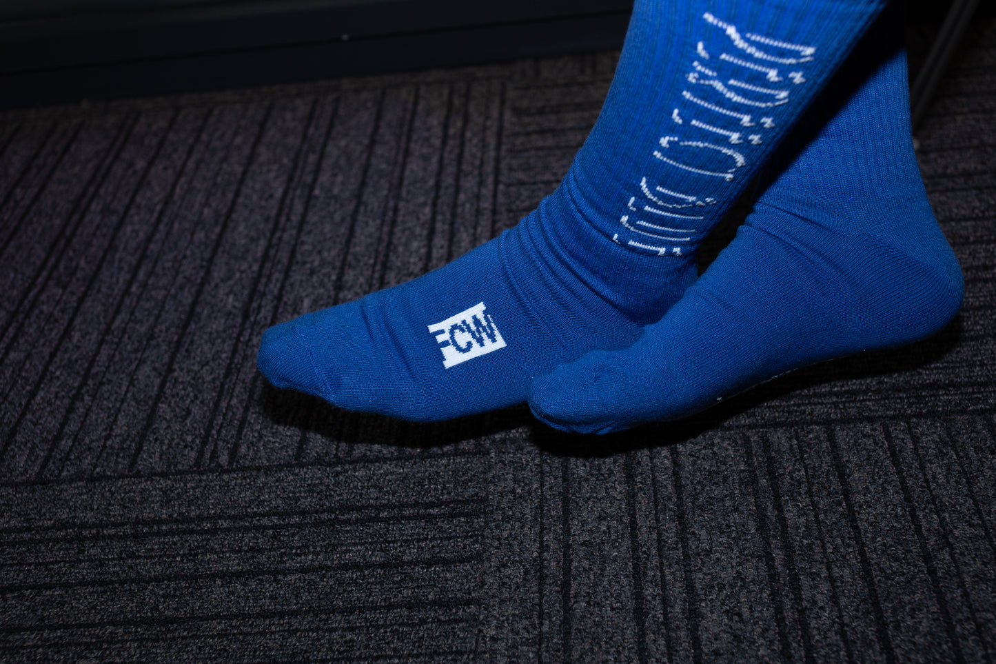 『PERFECT BLUE』ソックス ロゴステッカー付 ブルー