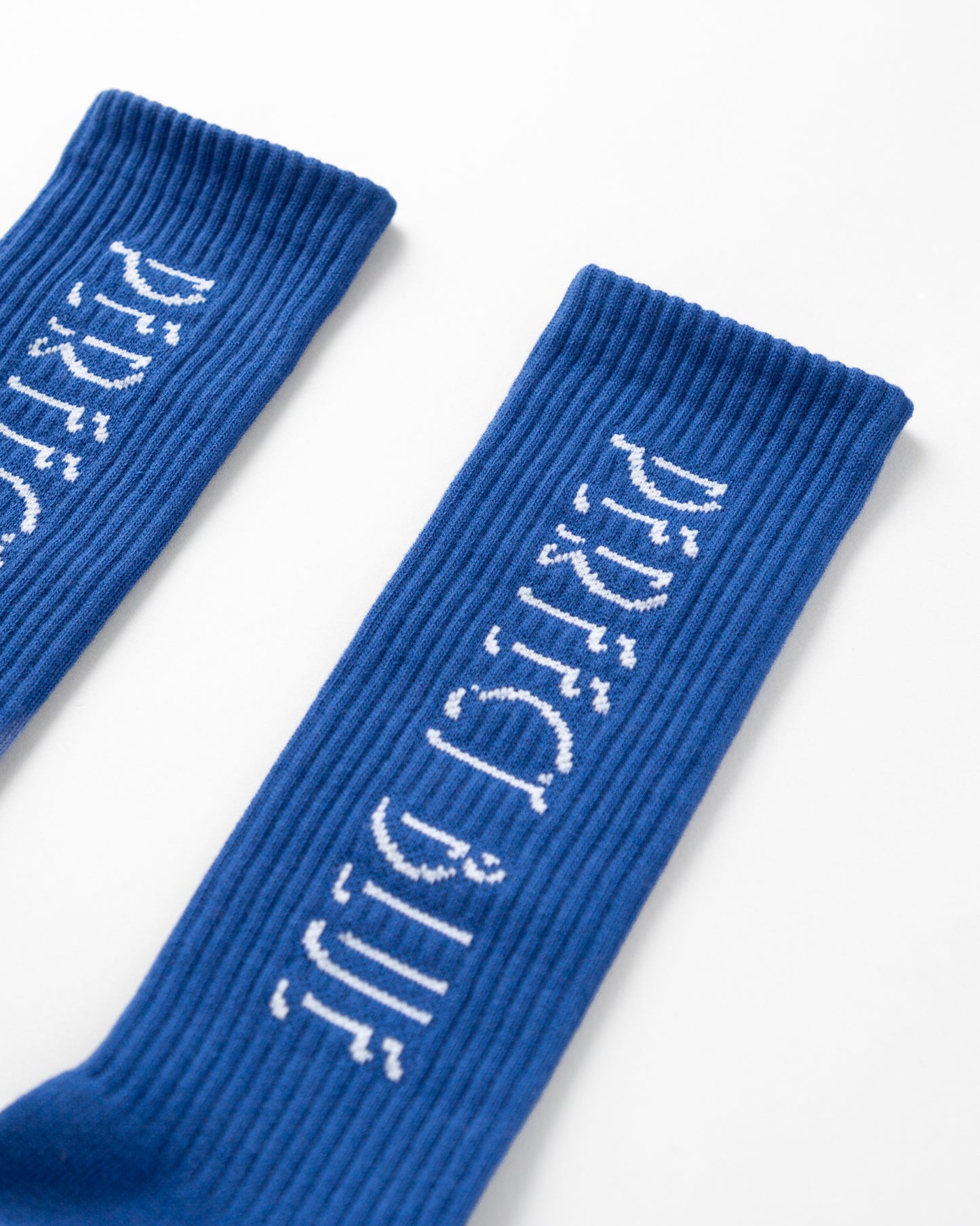 『PERFECT BLUE』ソックス ロゴステッカー付 ブルー