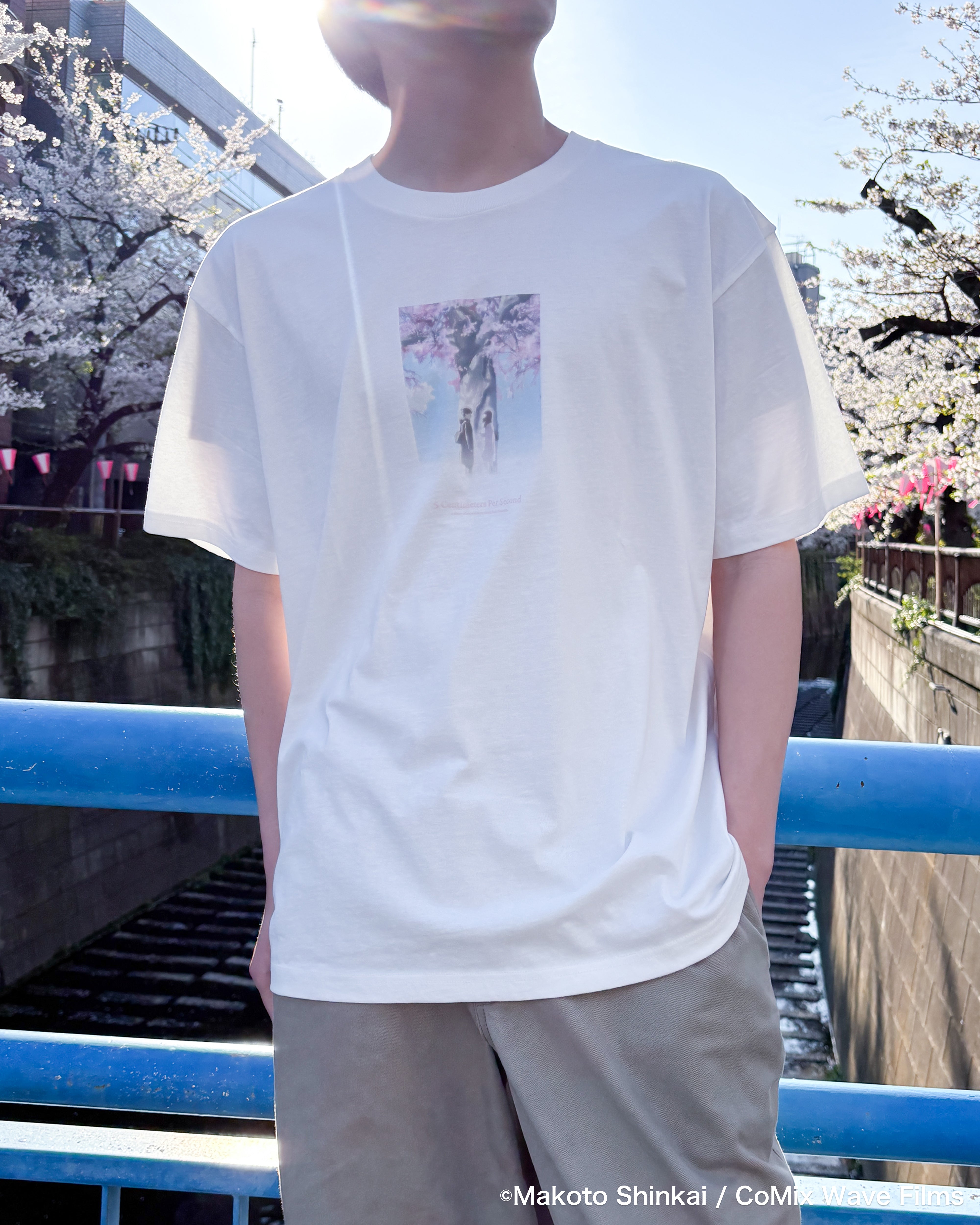 秒速5センチメートル　Tシャツ ＆ パンフレット 秒速5センチメートル』リバイバル上映記念Tシャツ Filmarks Store限定