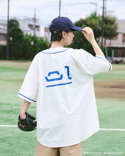 『時をかける少女』College Logo ベースボールシャツ