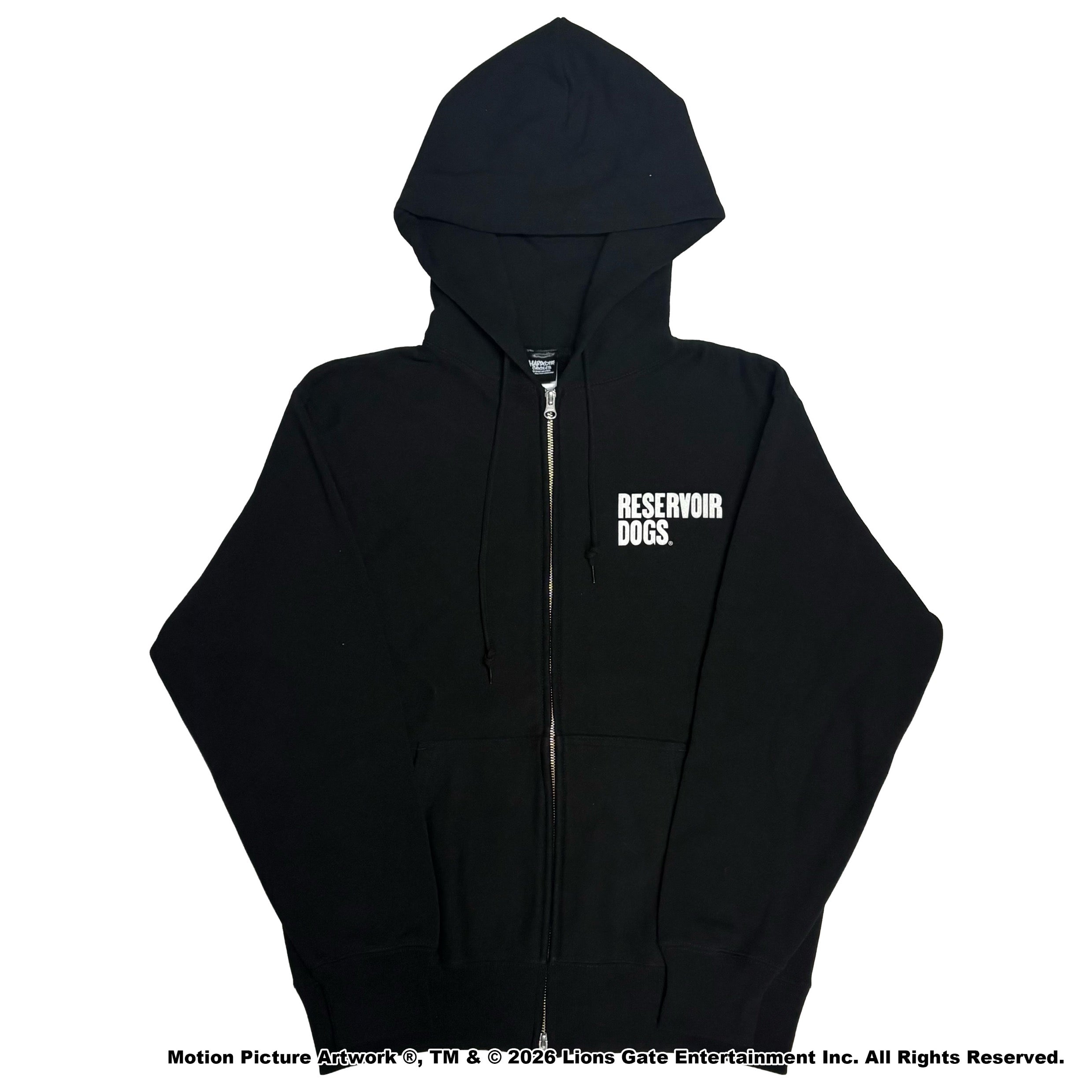 レザボア・ドッグス』ZIPパーカ（ブラック） – Filmarks Store