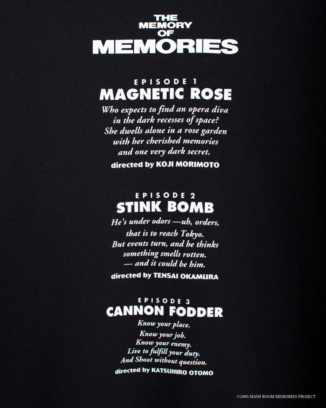 『MEMORIES』 MV01 S/SL Tee